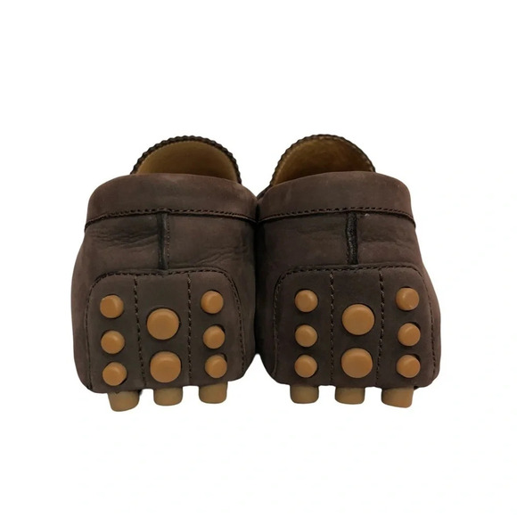 Gucci 337066 Suede Fringe  Driver Loafers | Dark brown | Men’s Size 6 - Picture 7 of 11